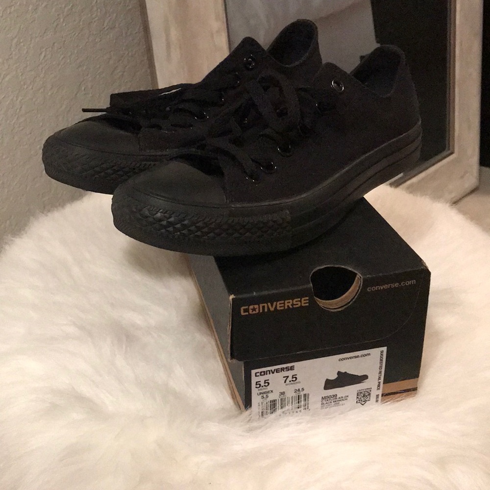 Black on Black converse